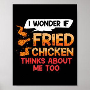 Affiche Recette d'ailes de poulet frit Strips Fingers 