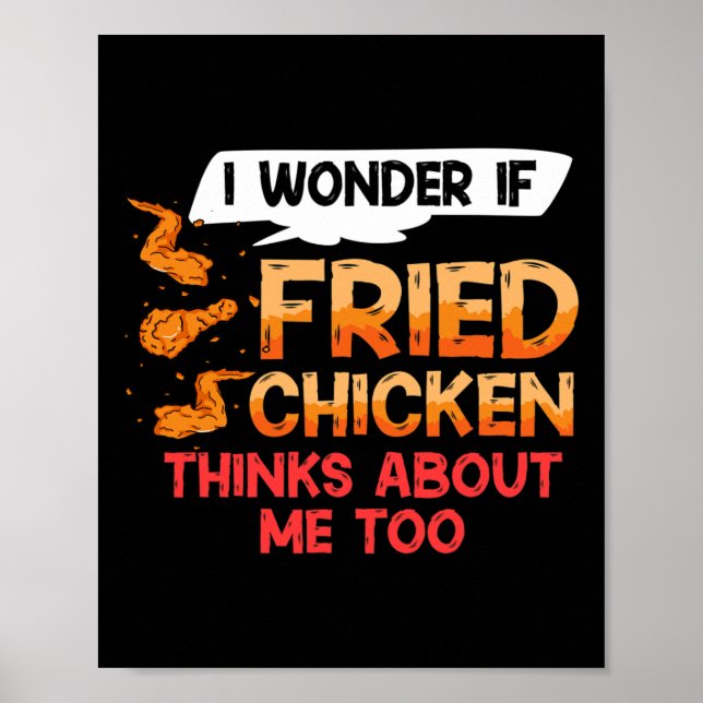 Affiche Recette d'ailes de poulet frit Strips Fingers  (Devant)