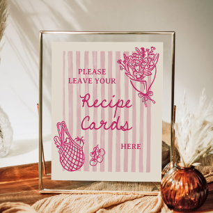 Affiche Recette de Mariage Dessinée à la Main Hors du Marc