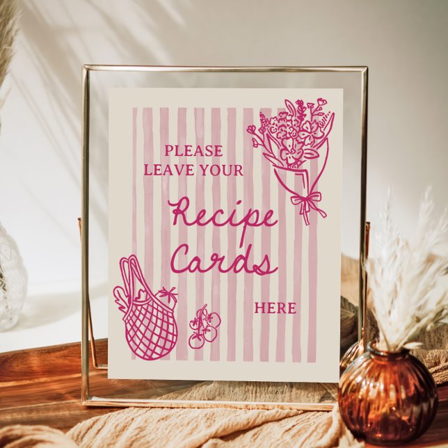 Affiche Recette de Mariage Dessinée à la Main Hors du Marc (Créateur téléchargé)