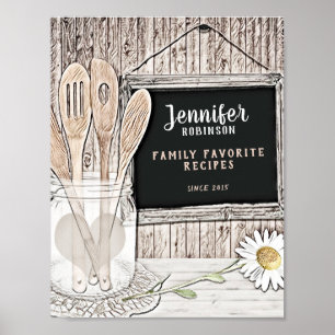 Affiche Recette personnalisée Classeur avant