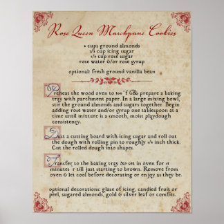 Affiche Recette : Rose Queen MarchVolet Cookies Valeur Pos
