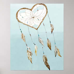 Affiche Receveur rêveur de coeur