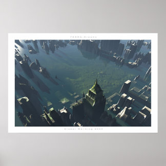 Affiche Réchauffement climatique 2054