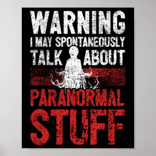 Affiche Recherche de fantômes Avertissement Paranormal Enq