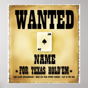Affiche Recherché pour l'affiche du Texas Holdem