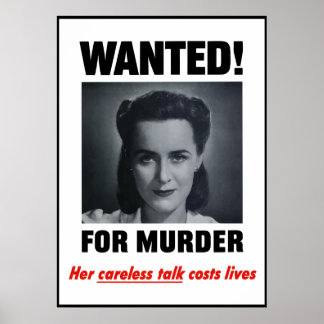 Affiche Recherché Pour Meurtre — Bordure