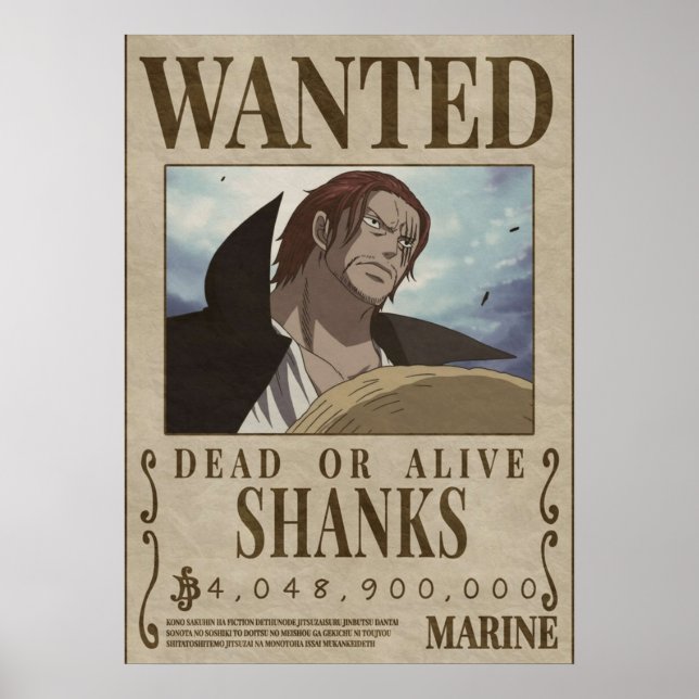 Affiche Recherché Shanks shanks bonté (Devant)