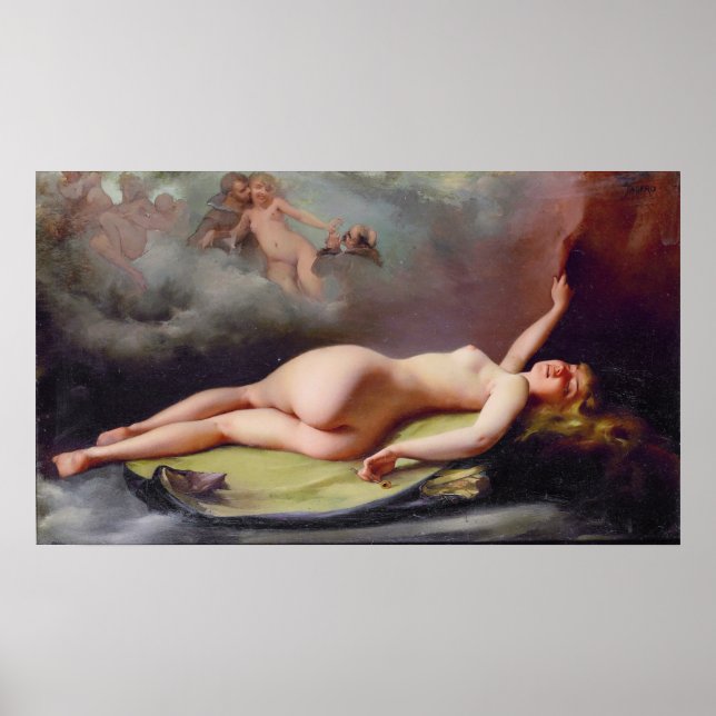 Affiche Reclining Beauty , by Luis Ricardo Falero (Devant)
