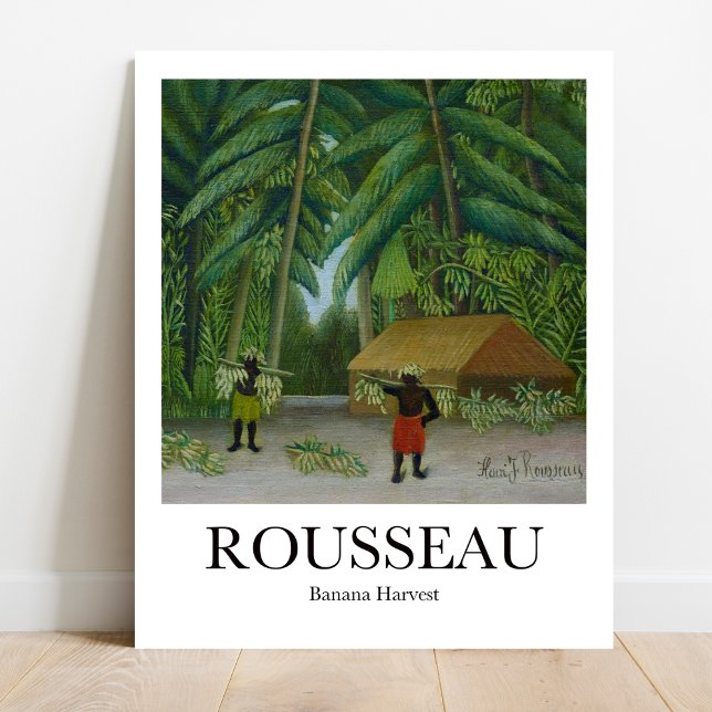 Affiche Récolte de bananes par Henri Rousseau (Jungle Escape: Own Rousseau's "Banana Harvest." Vibrant art poster)