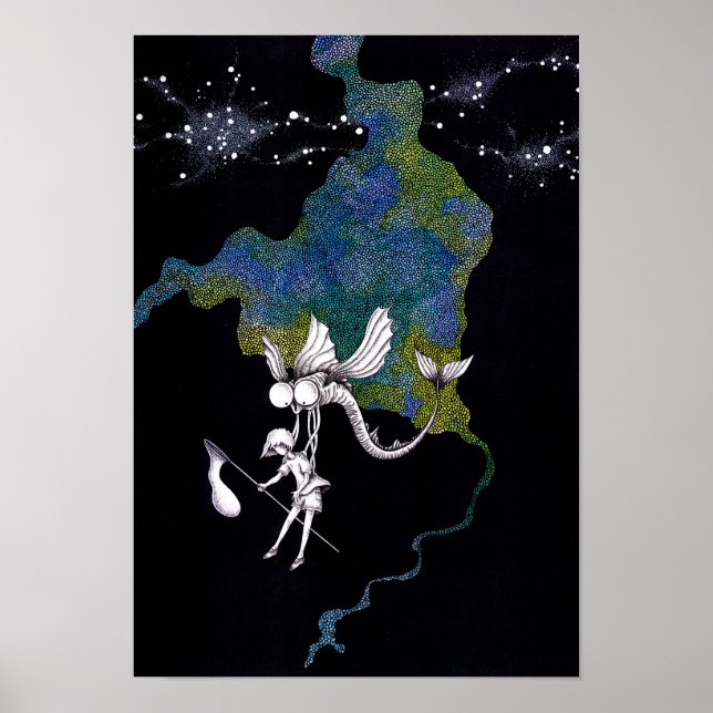 Affiche Récolte par une nuit d'été. (Devant)