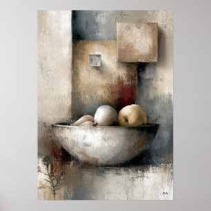 Affiche Récolte Wabi-Sabi Offrande Moderne Japonaise Abstr