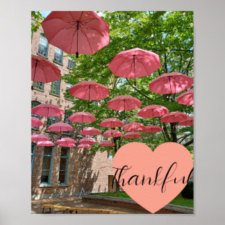Affiche Reconnaissant... voir la beauté dans la pluie !