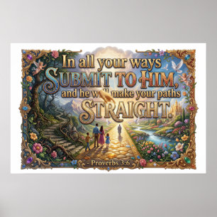 Affiche Reconnaissez Dieu dans toutes vos voies toujours