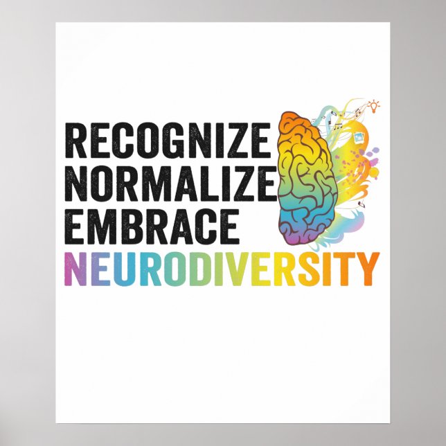 Affiche Reconnaître normaliser intégrer la neurodiversité  (Devant)