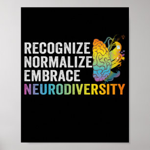 Affiche Reconnaître normaliser intégrer la neurodiversité