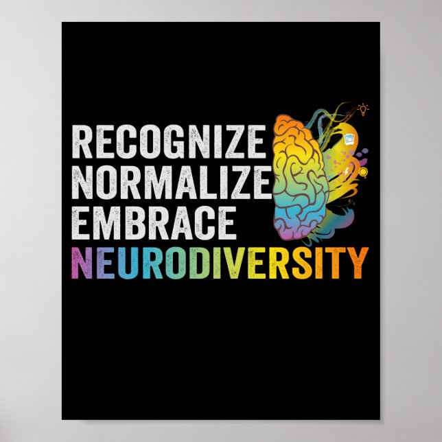 Affiche Reconnaître normaliser intégrer la neurodiversité  (Devant)
