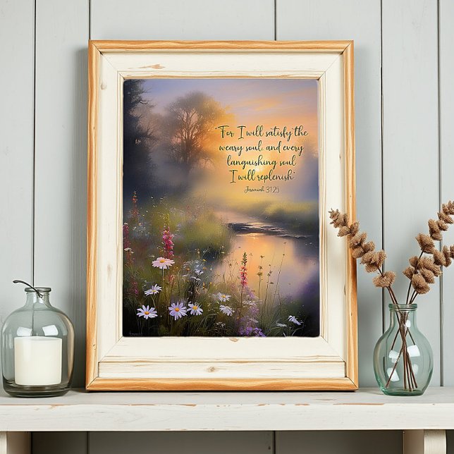 Affiche Reconstituer art chrétien de fleurs sauvages (Créateur téléchargé)