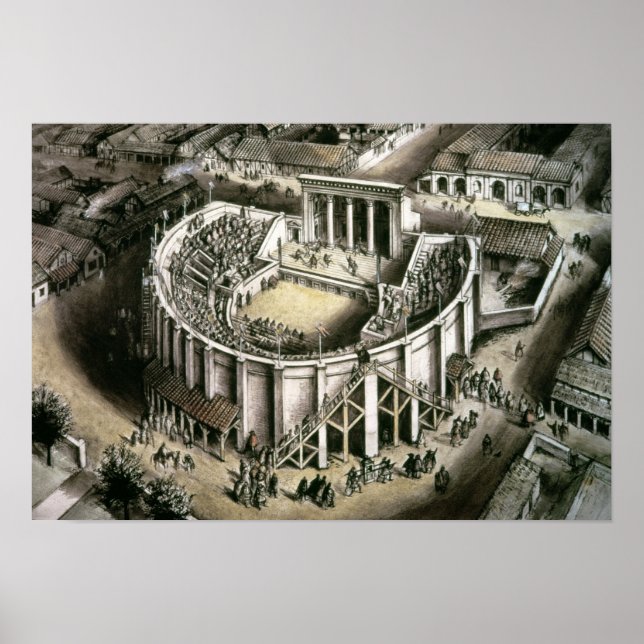 Affiche Reconstitution théâtrale, 2ème siècle romain (Devant)