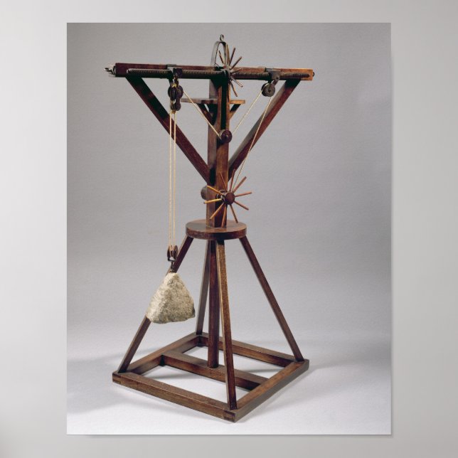 Affiche Reconstruction du design de da Vinci (Devant)