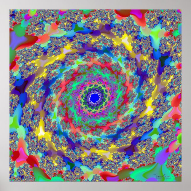 Affiche Recréation colorée de l'univers (Devant)