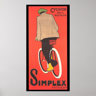 Affiche recto de la publicité de bicyclette