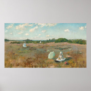 Affiche Recueillant des fleurs d'automne, 1894-5 (huile