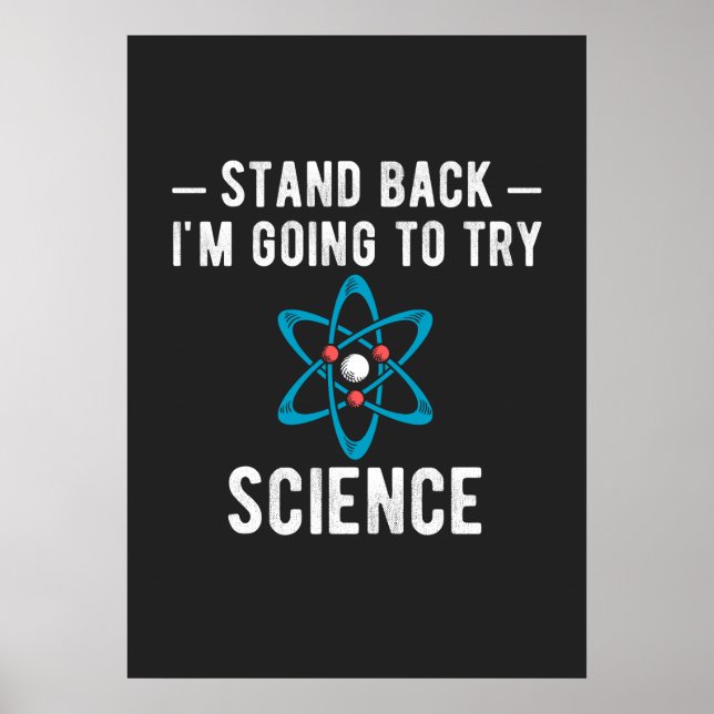 Affiche Reculez Je Vais Essayer La Science (Devant)
