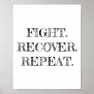 Affiche Récupération des troubles Anorexie Sensibilisation