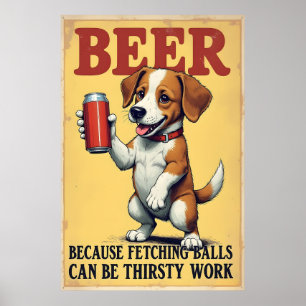 Affiche Récupérer Des Boules Peut Être Un Travail De Soif