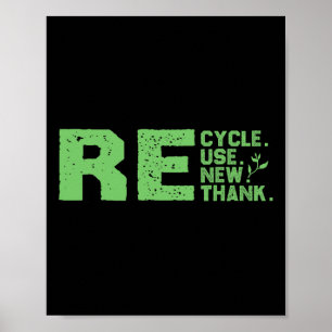 Affiche Recyclage écologique du design