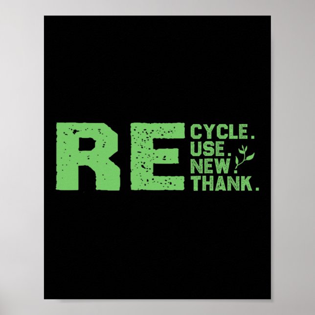 Affiche Recyclage écologique du design (Devant)
