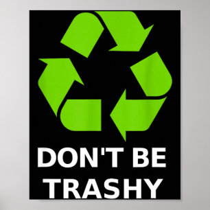 Affiche Recyclage Pas de déchets Recyclage Terre verte