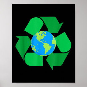 Affiche Recyclage Planète Terre Climat Environnement de pr