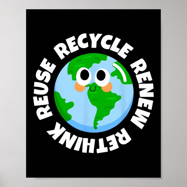 Affiche Recycle Réutiliser Renouveler Repenser la crise De (Devant)
