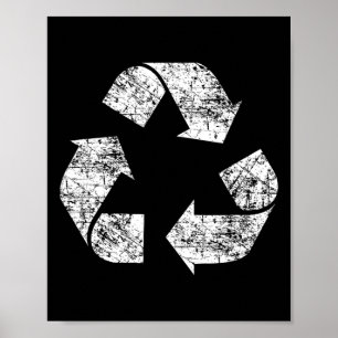 Affiche Recycle Symbole Jour des terres en détresse Enviro