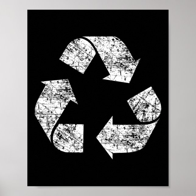 Affiche Recycle Symbole Jour des terres en détresse Enviro (Devant)