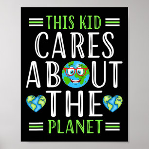 Affiche Recycler Ce Enfant S'Occupe Planète Sauver Monde H