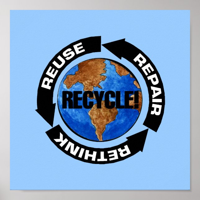Affiche Recycler l'affiche (Devant)