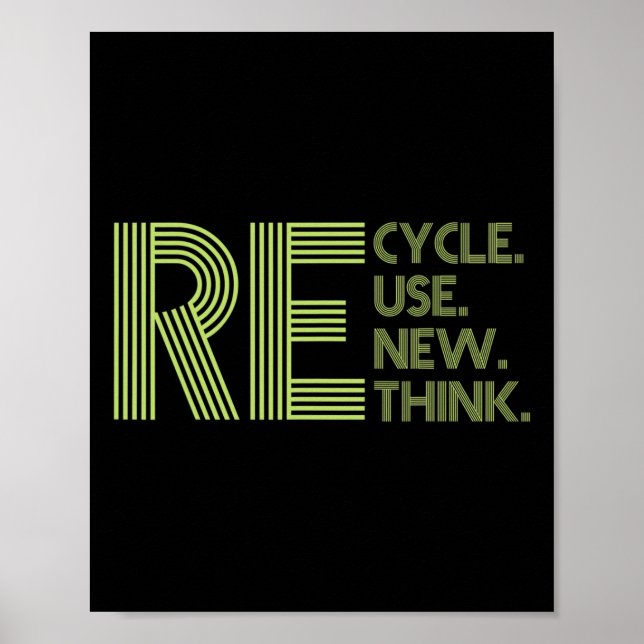 Affiche Recycler Réutiliser Renouveler Repenser Crise De l (Devant)