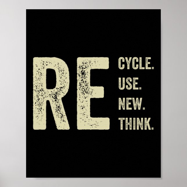 Affiche Recycler Réutiliser Renouveler Repenser Crise De l (Devant)
