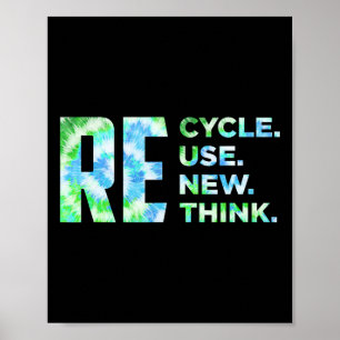 Affiche Recycler Réutiliser Renouveler Repenser Crise De l