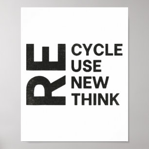 Affiche Recycler réutiliser réutiliser réutiliser réutilis