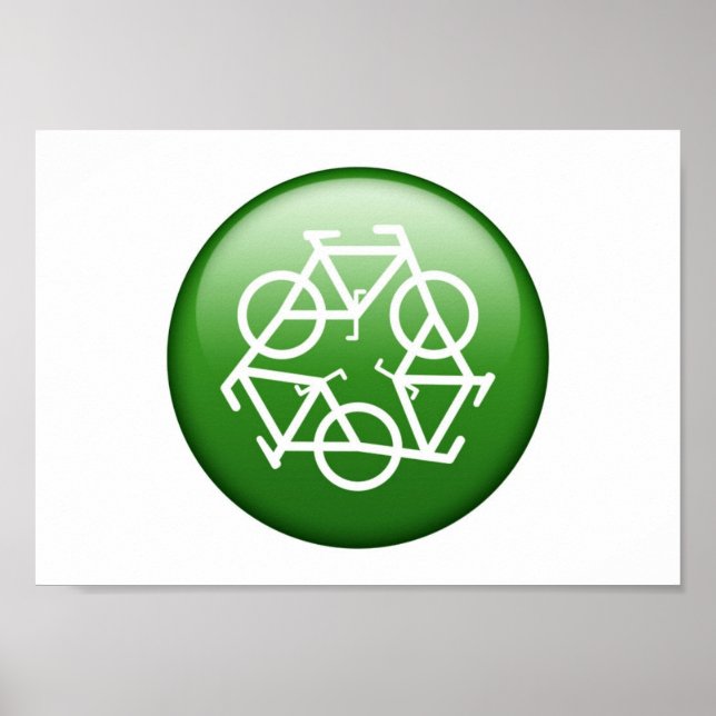 Affiche recycler vert par l'affiche de Petr Kratochvil (Devant)