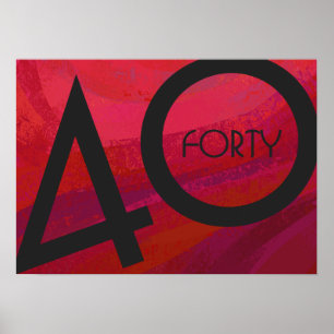 Affiche Red 40 Dix Anniversaire