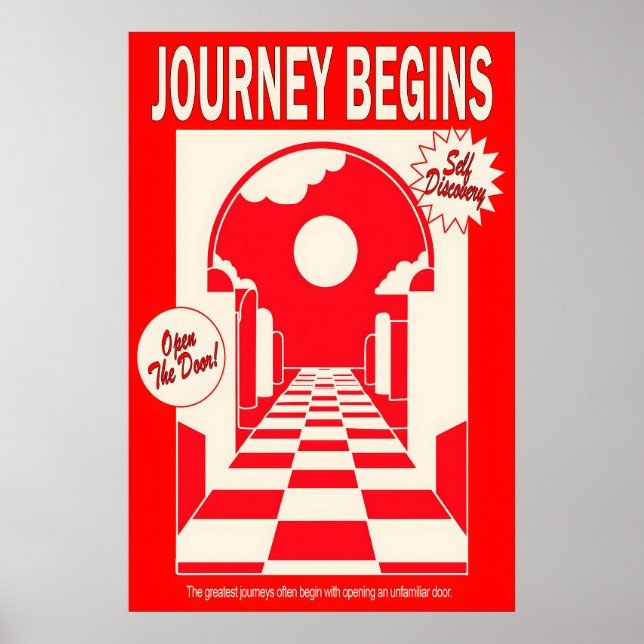 Affiche Red Archway Art Print Journey Begins (Devant)