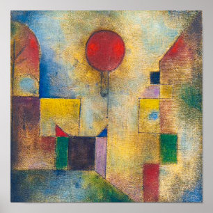 Affiche Red Balloon Paul Klee