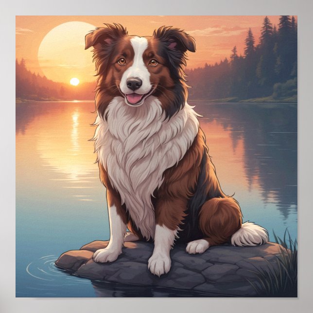 Affiche Red Border Collie (Devant)