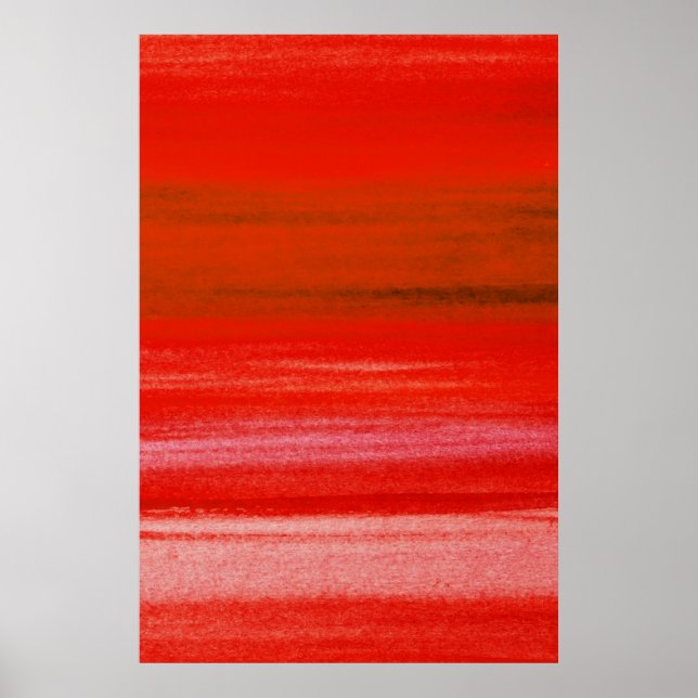 Affiche Red Burgundy Pink Watercolor Abstract Background (Devant)