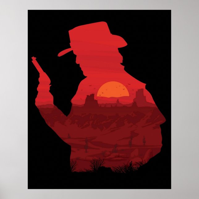 Affiche Red Dead The Outlaw (Devant)